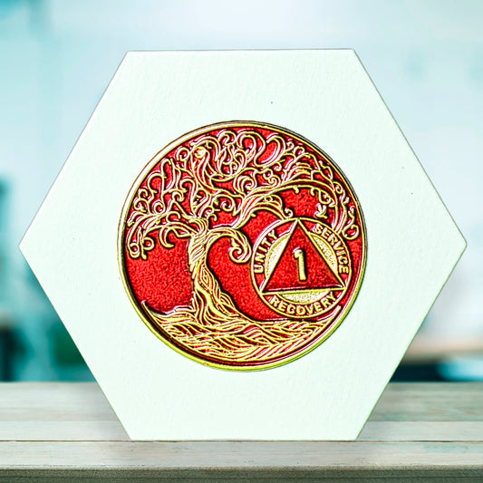 Recovery Time Link - Single - Sobriety Chip Display