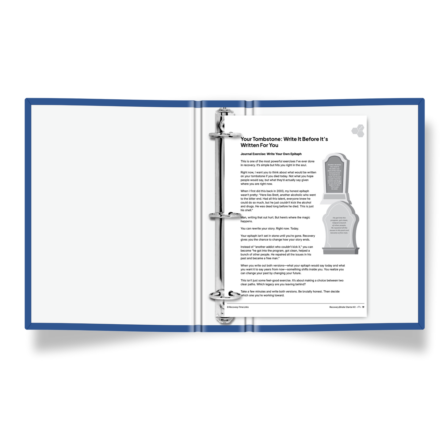 Open book with text and a diagram of a faucet on a white background