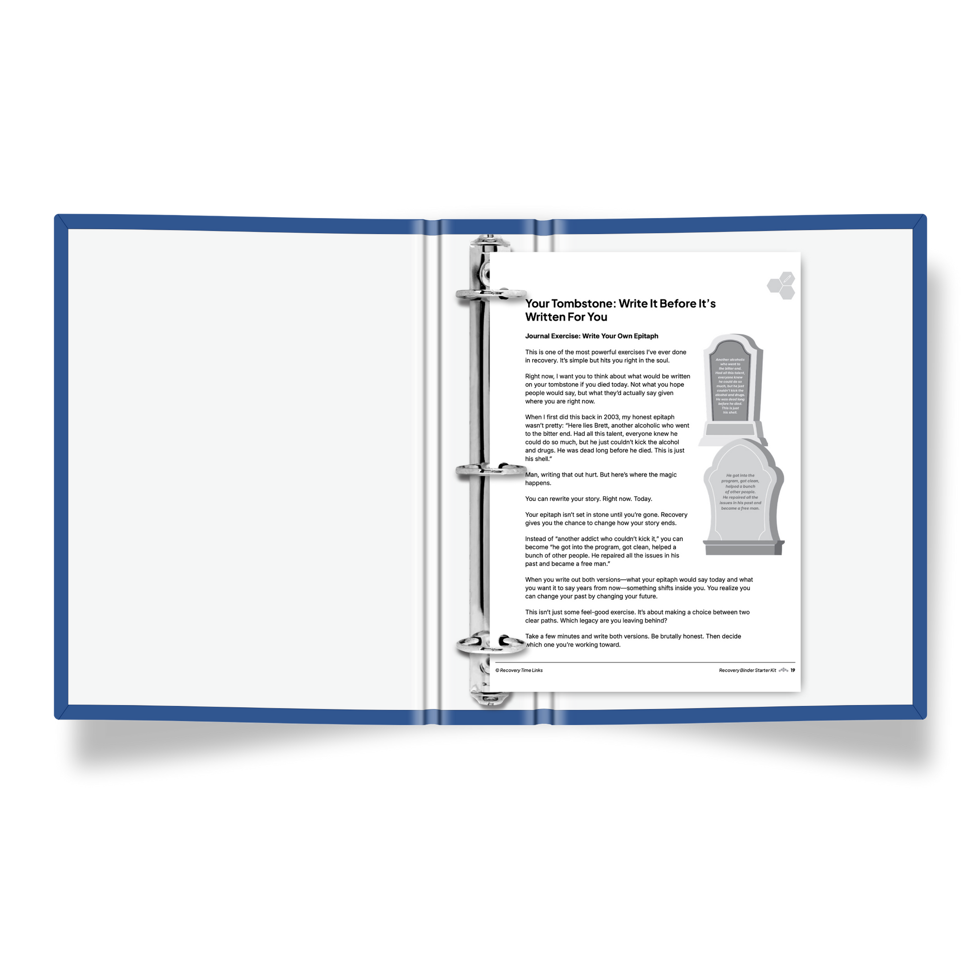 Open book with text and a diagram of a faucet on a white background